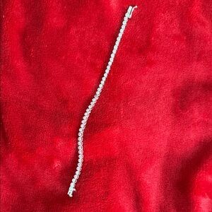 Elegant Silver Tennis Bracelet